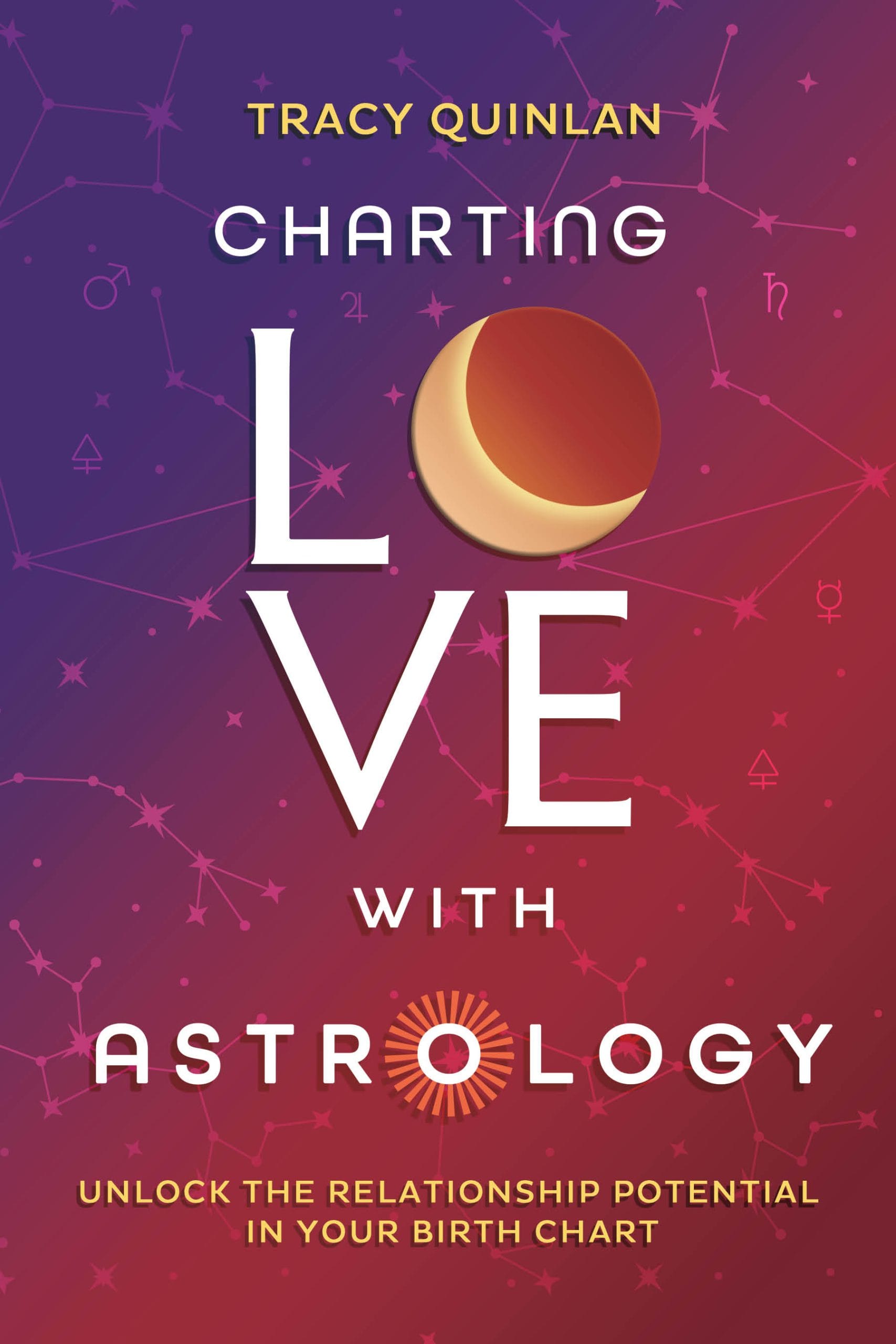 The cover of Charting Love with Astrology by Tracy Quinlan