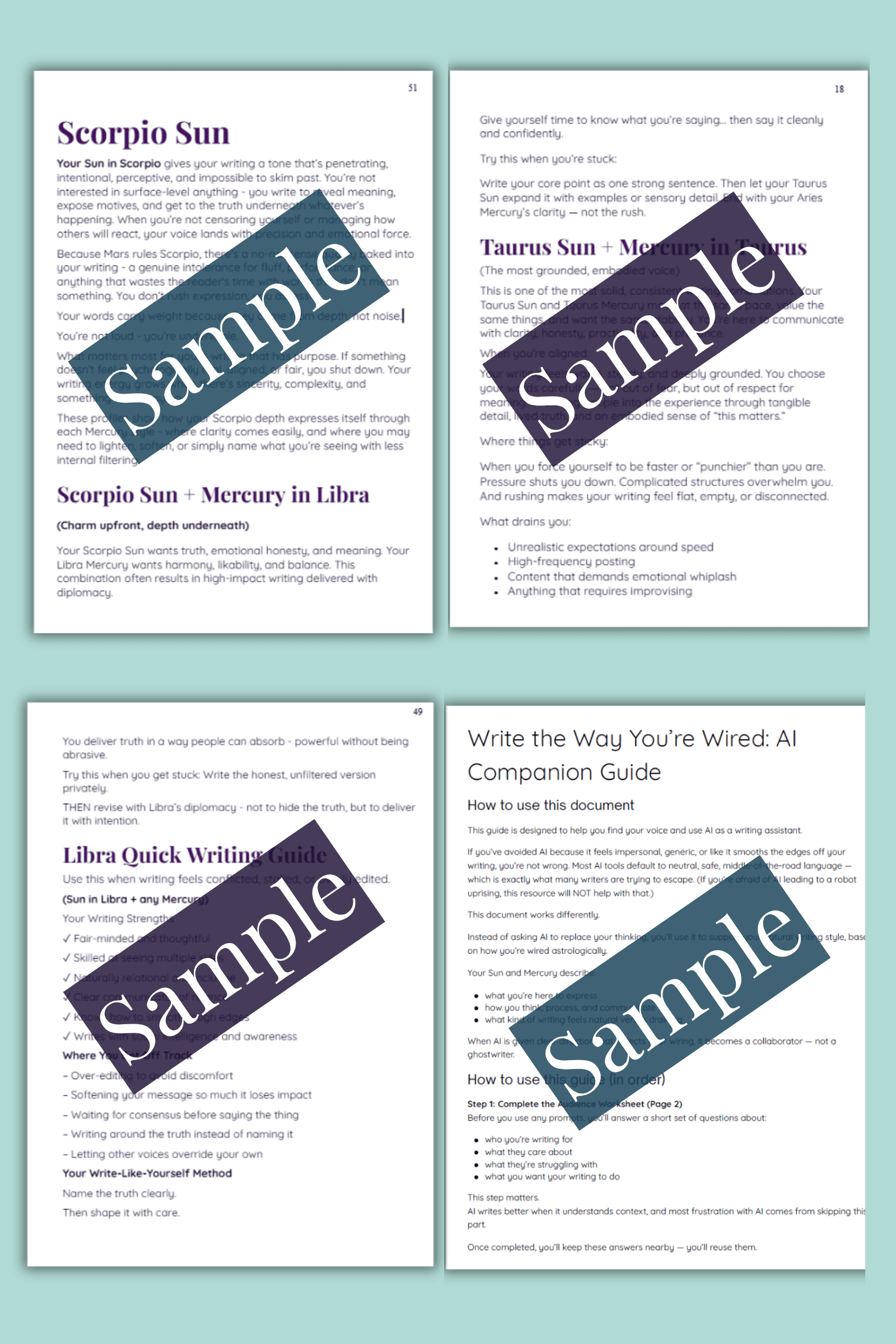 Sample pages from Write the Way You're Wired